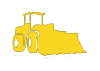 Yellow Wheeled Loader Icon