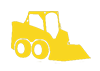 Yellow Skid Steer Icon